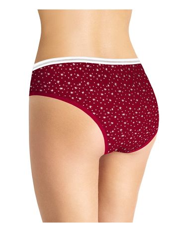 Фото 2 Трусики Clever из коллекции Fashion, цвет: красный/белый, вид сзади