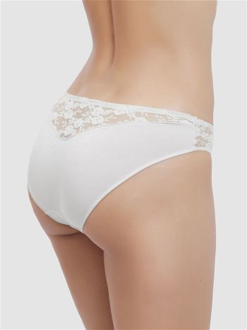 Фото 6 Трусики Vis-A-Vis из коллекции Delicate, цвет: белый, вид сзади