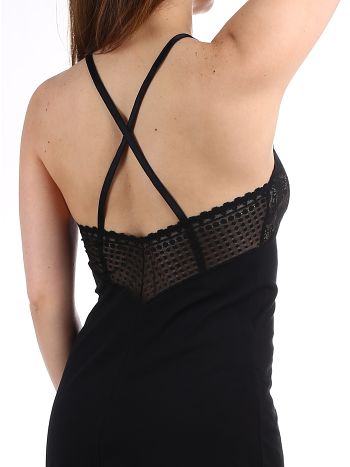 Фото 3 Сорочка Lui et Elle из коллекции Adeline, цвет: черный, вид сзади