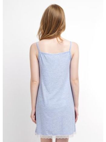 Фото 2 Сорочка Clever из коллекции Homewear, цвет: голубой меланж, вид сзади