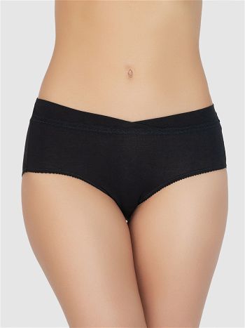 Фото 5 Трусики Vis-A-Vis из коллекции Delicate, цвет: черный, вид спереди