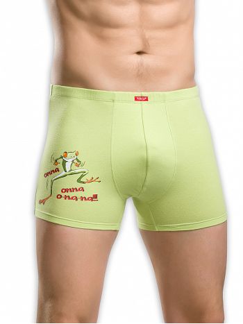 Фото 1 Трусы Pelican из коллекции Base Man, цвет: салатовый, вид спереди