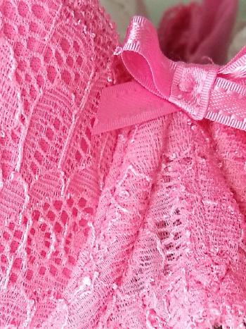 Фото 3 Бюстгальтер Innamore из коллекции Basic Lace, цвет: розовый, вид кружева