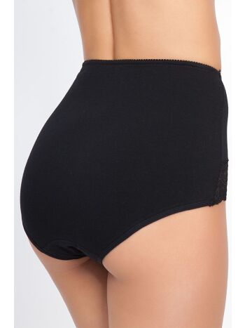 Фото 7 Трусики Vis-A-Vis из коллекции Delicate, цвет: черный, вид сзади