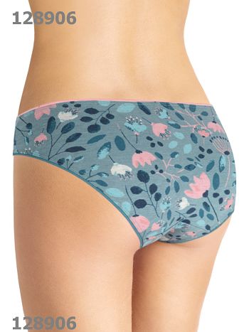 Фото 2 Трусики Clever из коллекции Fashion, цвет: бирюзовый меланж, вид сзади