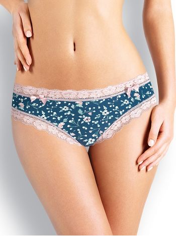 Фото 3 Трусики Clever из коллекции Fashion, цвет: синий/розовый, вид спереди