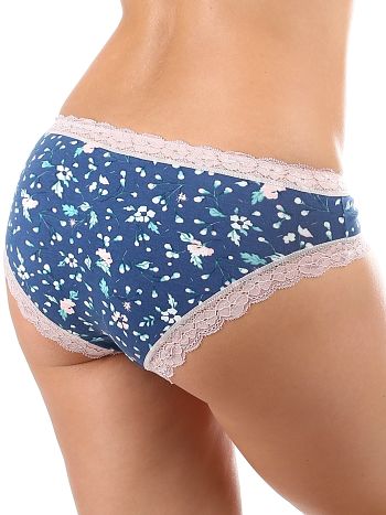 Фото 2 Трусики Clever из коллекции Fashion, цвет: синий/розовый, вид сзади