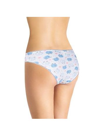 Фото 2 Трусики Clever из коллекции Fashion, цвет: молочный/голубой, вид сзади