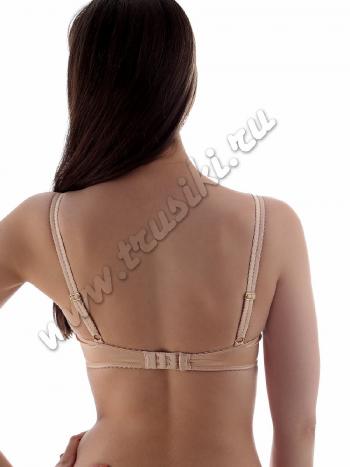 Фото 2 Бюстгальтер Wonderbra, цвет: бежевый/черный, вид сзади