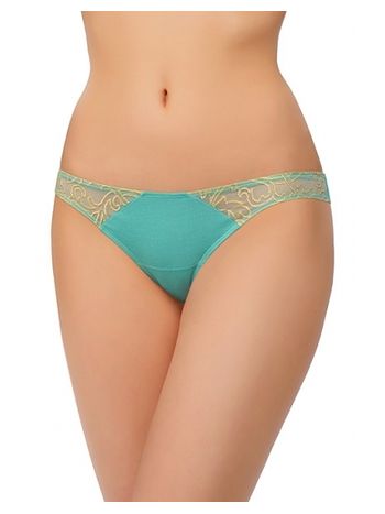 Фото 3 Трусики Intri из коллекции Classic, цвет: ментоловый, вид спереди