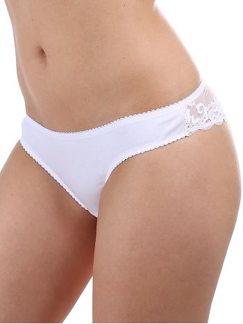 Фото 1 Трусики Innamore из коллекции Basic, цвет: белый, вид сбоку