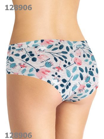 Фото 2 Трусики Clever из коллекции Fashion, цвет: серый меланж, вид сзади