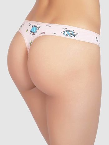 Фото 2 Трусики Vis-A-Vis из коллекции Fashion, цвет: розовый, вид сзади