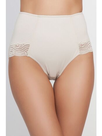 Фото 2 Трусики Vis-A-Vis из коллекции Delicate, цвет: бежевый, вид спереди