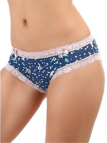 Фото 1 Трусики Clever из коллекции Fashion, цвет: синий/розовый, вид спереди