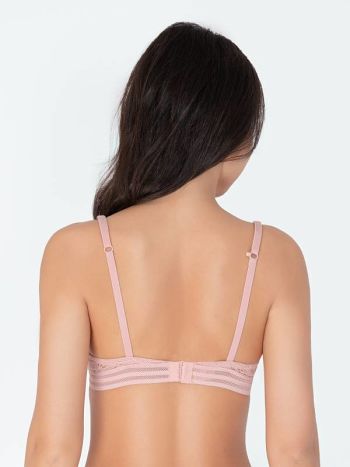 Фото 3 Бюстгальтер Vis-A-Vis из коллекции Delicate, цвет: светло-розовый, вид сзади