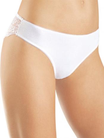 Фото 2 Трусики Vis-A-Vis из коллекции Classic, цвет: белый, вид спереди