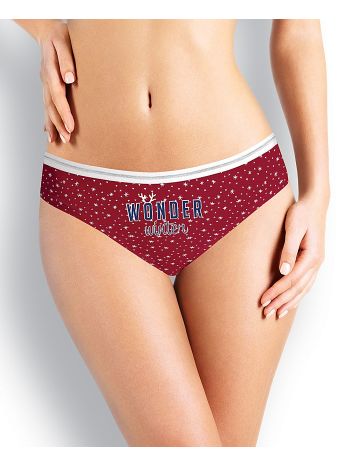 Фото 1 Трусики Clever из коллекции Fashion, цвет: красный/белый, вид спереди