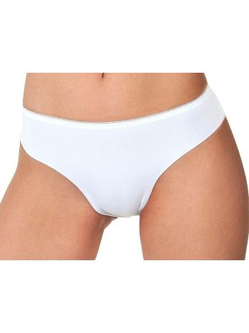 Фото 2 Трусики Dentelle из коллекции Invisible, цвет: белый, вид спереди