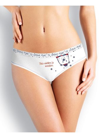 Фото 1 Трусики Clever из коллекции Fashion, цвет: молочный, вид спереди