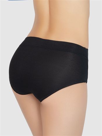 Фото 6 Трусики Vis-A-Vis из коллекции Delicate, цвет: черный, вид сзади