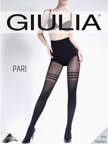 Фото 1 Колготки Giulia из коллекции Fashion, цвет: черный, вид спереди