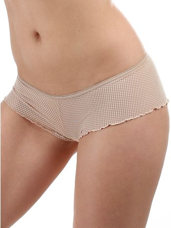 Фото 2 Трусики Intri из коллекции Classic, цвет: бежевый, вид спереди
