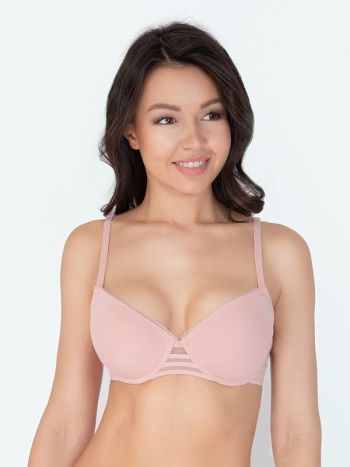 Фото 2 Бюстгальтер Vis-A-Vis из коллекции Delicate, цвет: светло-розовый, вид спереди