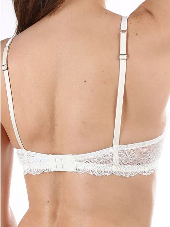 Фото 3 Бюстгальтер Lormar из коллекции Forever, цвет: молочный, вид сзади