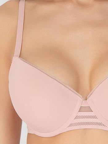 Фото 5 Бюстгальтер Vis-A-Vis из коллекции Delicate, цвет: светло-розовый, вид спереди