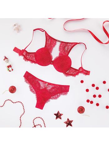 Фото 7 Комплект Lormar из коллекции Strass, цвет: красный, общий вид